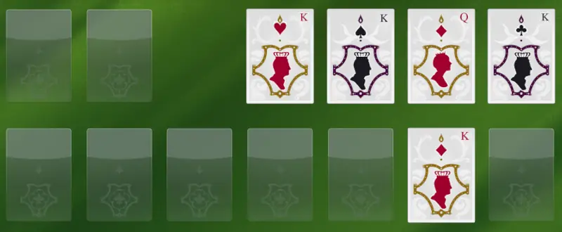 End of a solitaire game