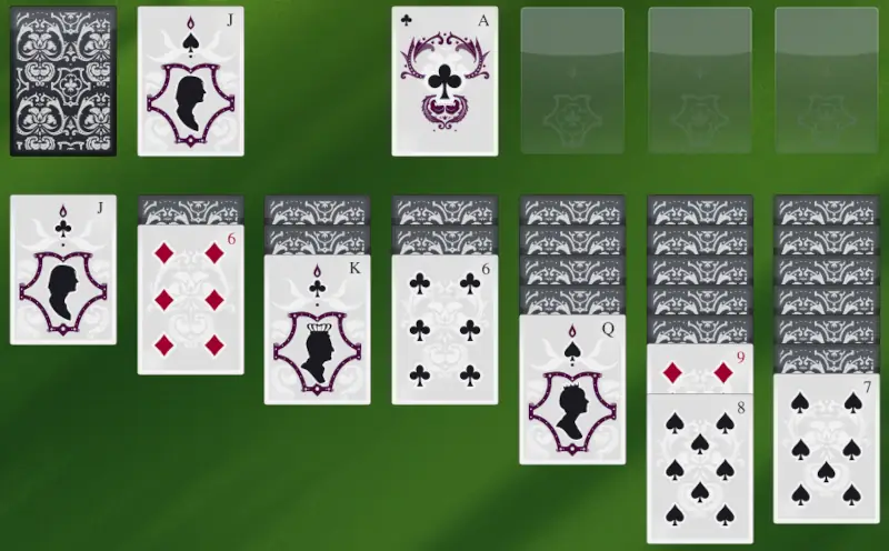 solitaire game rules example 2